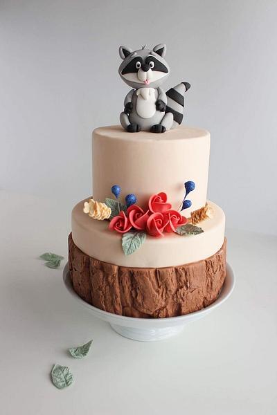 Racoon Fondant Cake - Cake by Monique Ascanelli