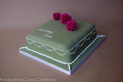 Lasting love rose wedding cake - Cake by Frangipani Cake Company