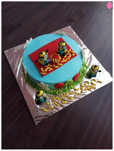 Minion and bananas - Cake by Rohini Punjabi