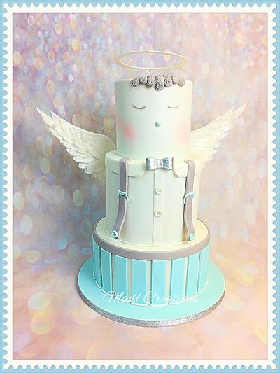 angel cake baby - Cake by Cindy Sauvage 
