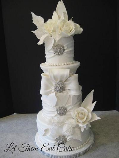 white on white cake - Cake by Claire North