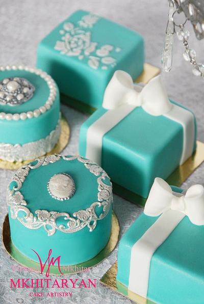 Tiffany mini-cakes - Cake by Art Cakes Prague