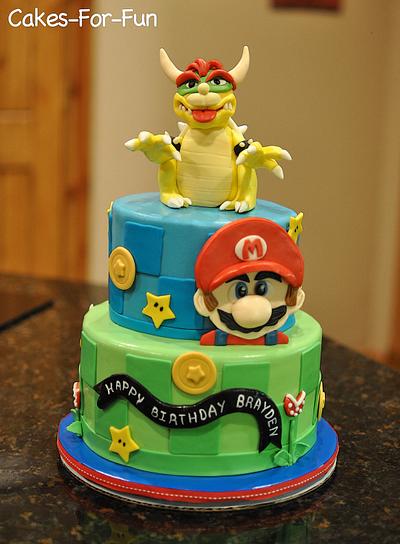 Mario and Bowser - Cake by Cakes For Fun