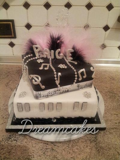 2 tier music cake - Cake by Tracey