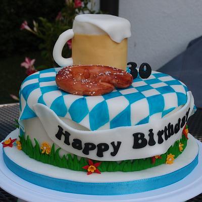 Bavarian Themed Birthday Cake - Cake by CandyCakesPreston