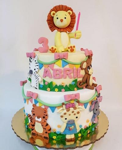 baby zoo birthday - Cake by Laura Reyes