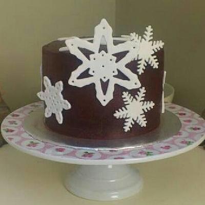 snowflakes - Cake by Any Excuse for Cake