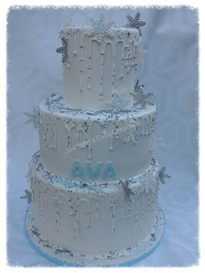 Frozen theme cake - Cake by Jeanette's Cake Creations and Courses