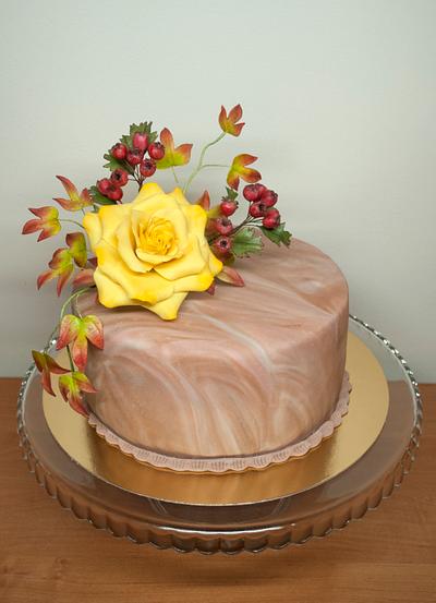 Yellow rose and hawthorn - Cake by KaterinaJozova