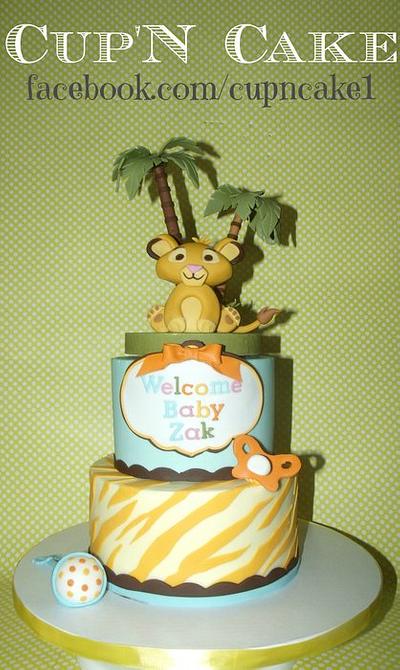 Simba baby shower - Cake by Danielle Lechuga
