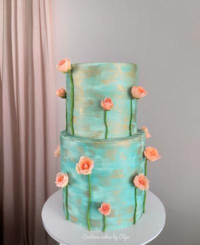 Garden roses for her - Cake by Couture cakes by Olga