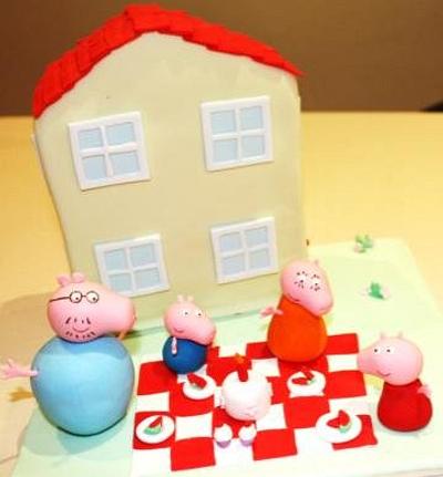 Peppa Pig Picnic! oink!  - Cake by LadySucre