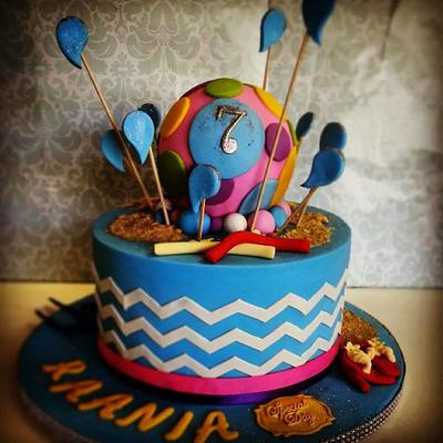 beach themed cake - Cake by Shuheila Manuel
