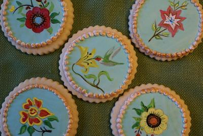 Handpainted spring cookies - Cake by Sweet Traditions