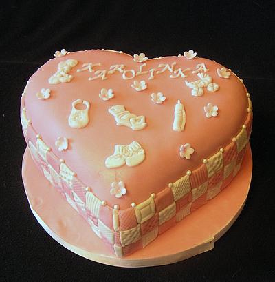 Pink heart  - Cake by Anka
