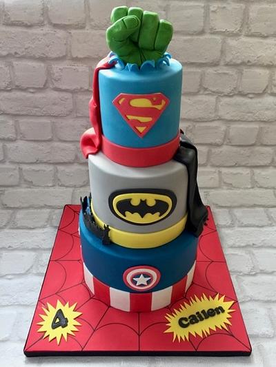 Super Heros - Cake by Canoodle Cake Company