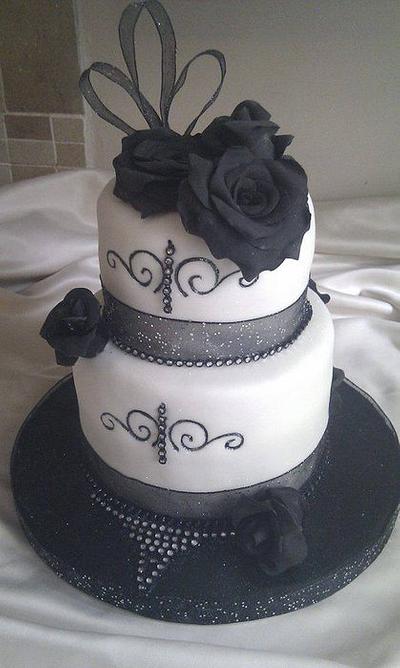 Art Deco themed Wedding Cake - Cake by Occasion Cakes by naomi