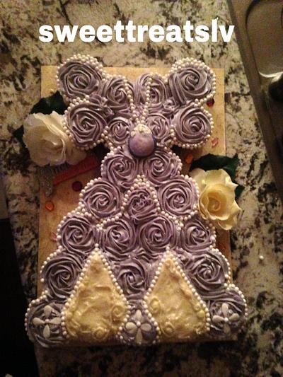 Princess Sofia Dress Cupcake Cake - Cake by Tiffany McCorkle