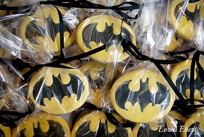 Batman Cookie Favors - Cake by Loren Ebert