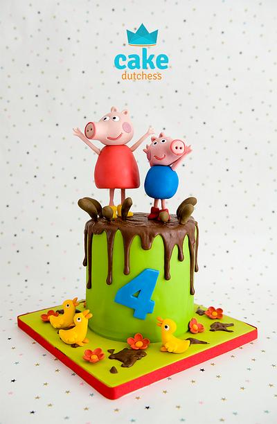 Peppa Pig - Muddy Puddles - Cake by Etty