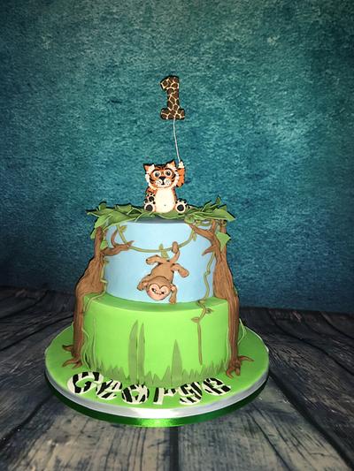 Cheeky monkey  - Cake by Maria-Louise Cakes