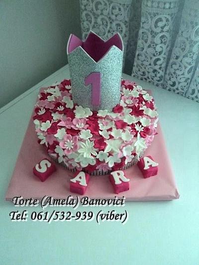 Houndred flowers princess cake  - Cake by Torte Amela