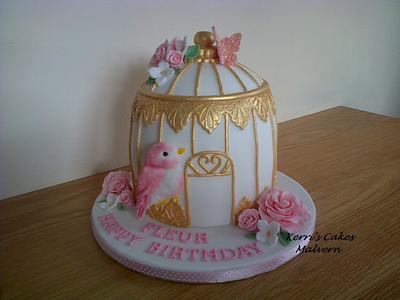 Birthday Birdcage for Fleur x - Cake by Kerri's Cakes
