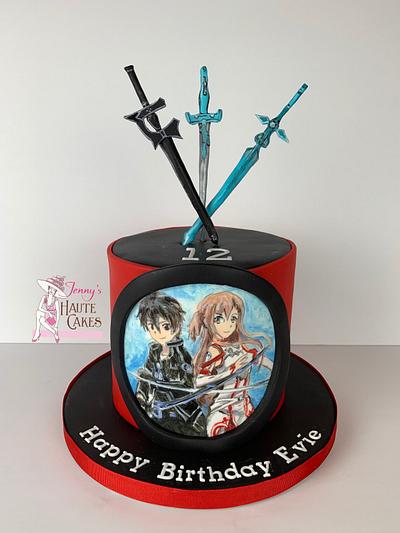 Sword Art Online Cake - Cake by Jenny Kennedy Jenny's Haute Cakes