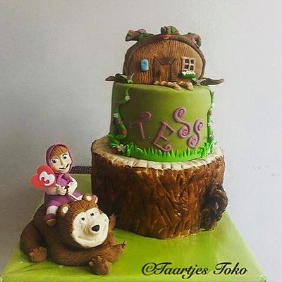 Masha and the bear - Cake by Taartjes Toko 