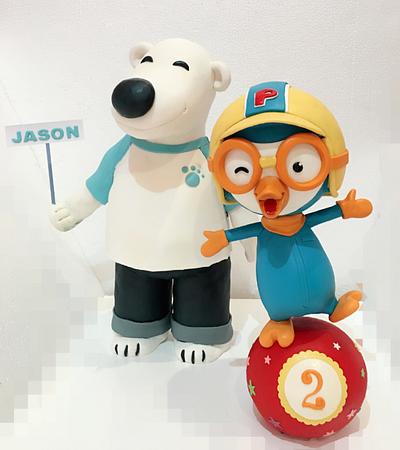 Pororo and poby - Cake by Dsweetcakery