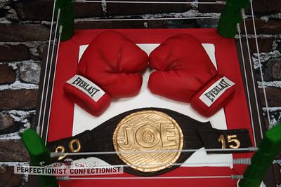 Joe's Boxing Retirement Cake  - Cake by Niamh Geraghty, Perfectionist Confectionist