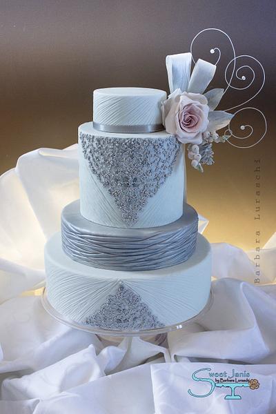 Ice and silver romance - ZUHAIR MURAD Collaboration - Cake by Sweet Janis