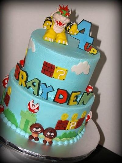 Bowser (Super Mario Bros.) - Cake by BeckysSweets