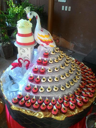 Peacock Wedding Cake - Cake by JhayL