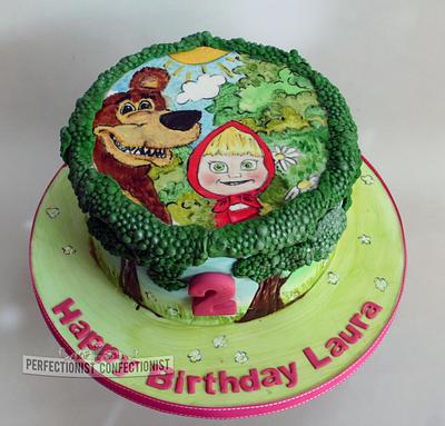 Laura - Masha and the Bear cake - Cake by Niamh Geraghty, Perfectionist Confectionist