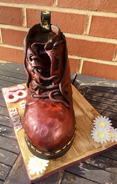 Doc marten boot  - Cake by Kelley McDonald