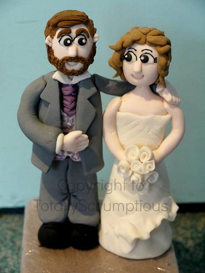 Bride and Groom Topper - Cake by Totally Scrumptious