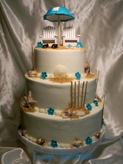 Flip Flop Wedding Cake - Cake by Donna Tokazowski- Cake Hatteras, Martinsburg WV