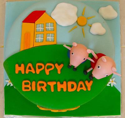 Peppa the Pig Cake - Cake by Neda's Cakes