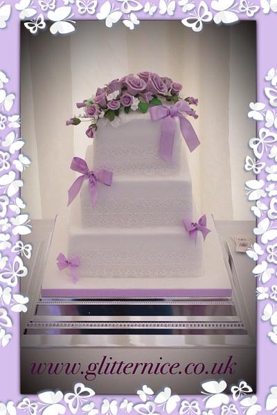 Lilac and Lace - Cake by Alli Dockree