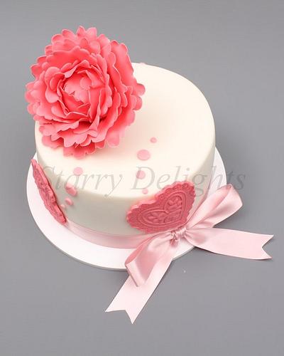 Peony tutorial - Cake by Starry Delights