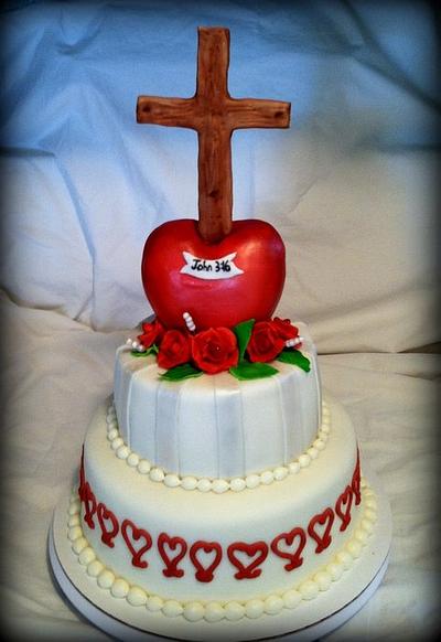 Hearts for Christ event cake - Cake by Angel Rushing