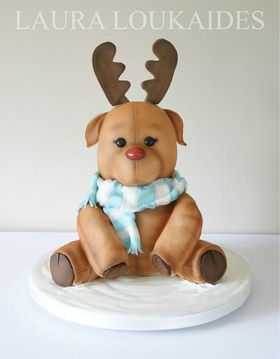 Rocco the Toy Reindeer - Cake by Laura Loukaides