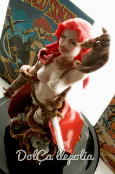 Red Sonja edible - Cake by PALOMA SEMPERE GRAS
