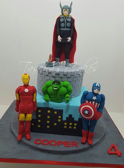 Avenger cake  - Cake by Tascha's Cakes