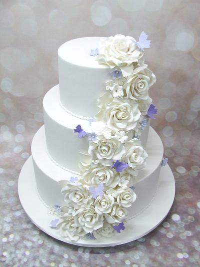 Roses and Butterflies - Cake by Cake A Chance On Belinda