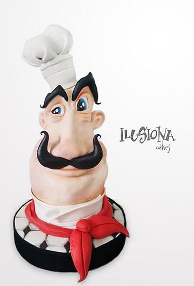 Tarta Torneada "El Chef" - Cake by Berna García / Ilusiona Cakes