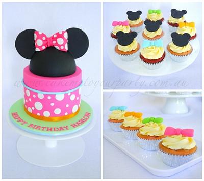 Mini Mouse Cakes for Dessert Buffet - Cake by Leah Jeffery- Cake Me To Your Party