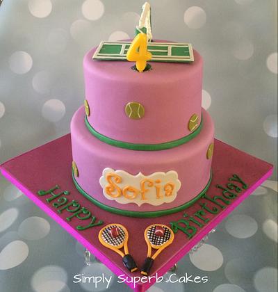 Tennis Themed cake - Cake by Simply Superb Cakes