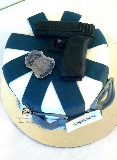 Police Academy Graduation Cake - Cake by Carsedra Glass